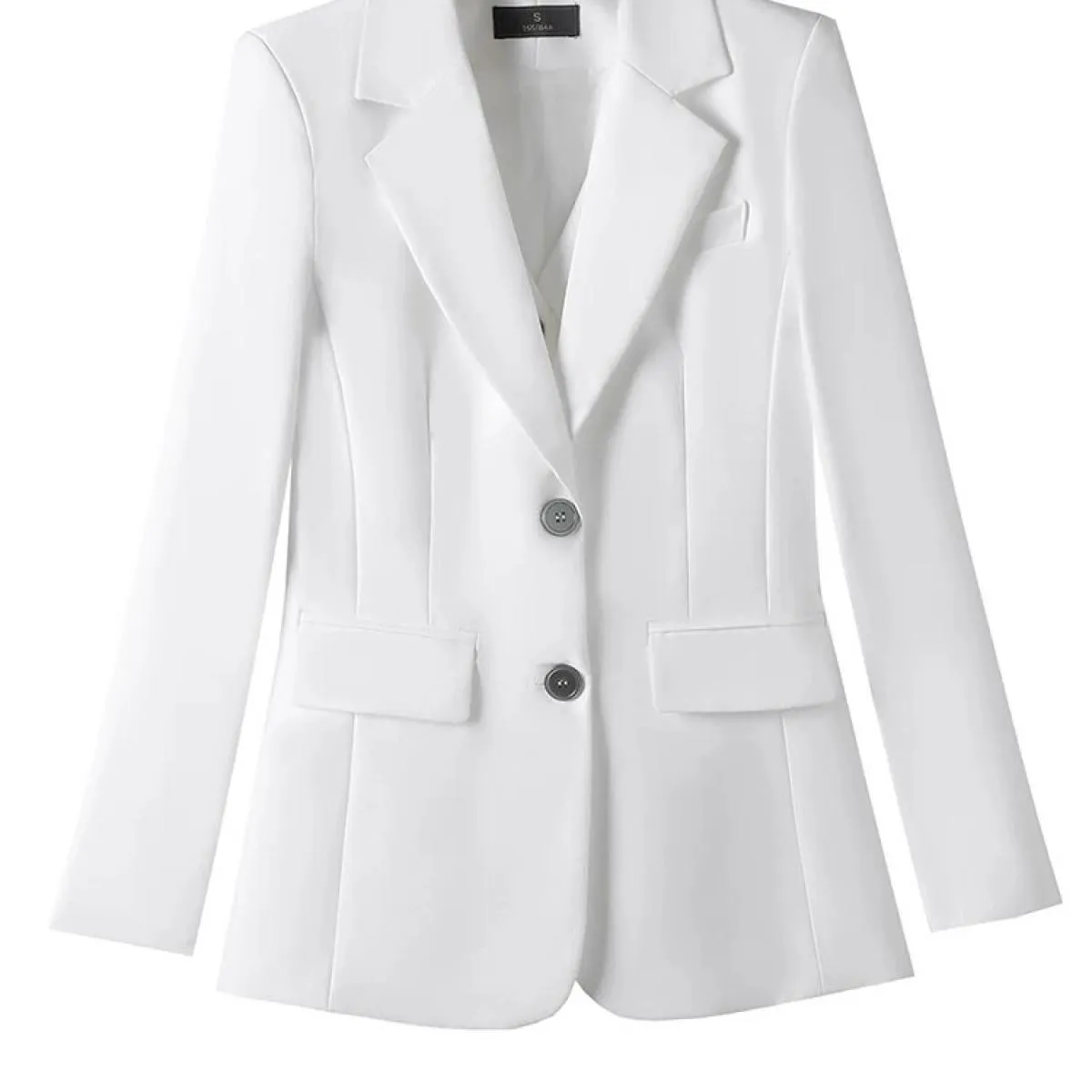 Cappotto da giacca da lavoro da lavoro da donna da ufficio da donna formale rosa bianco blu scuro moda femminile per l'autunno i