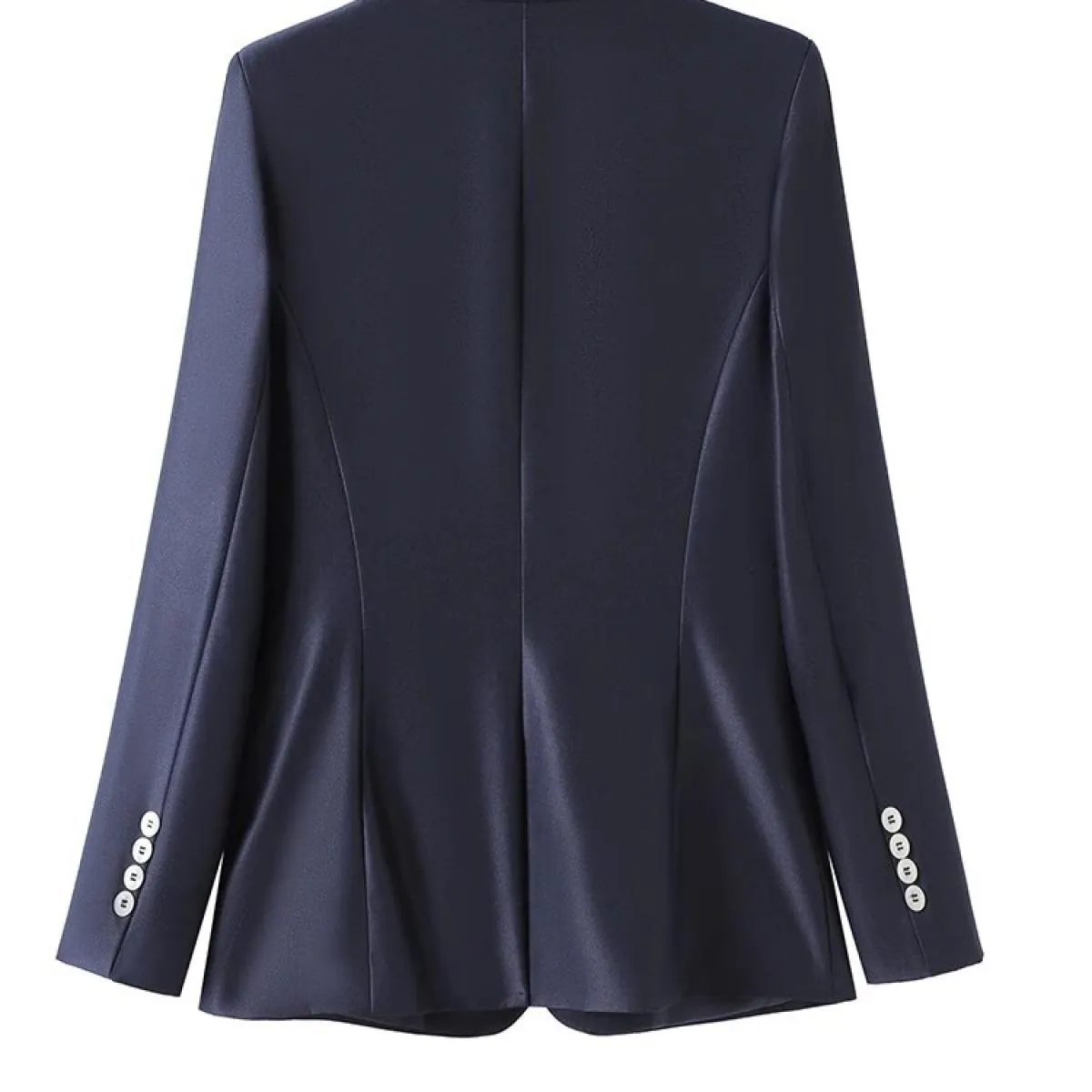 Cappotto da giacca da lavoro da lavoro da donna da ufficio da donna formale rosa bianco blu scuro moda femminile per l'autunno i