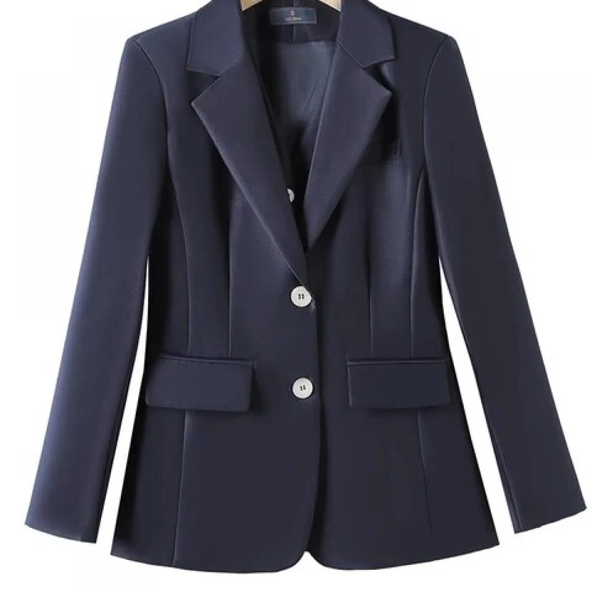 Cappotto da giacca da lavoro da lavoro da donna da ufficio da donna formale rosa bianco blu scuro moda femminile per l'autunno i