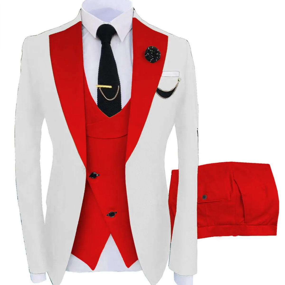 Cappotto da uomo Business formale completo slim fit completo gilet da festa pantaloni matrimonio 3 pezzi Blazer Verde Hombre Jav