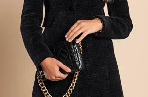 Cappotto elegante Nusca, nero