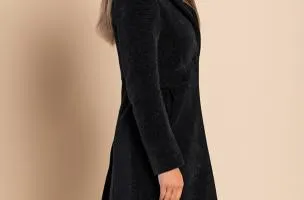 Cappotto elegante Nusca, nero
