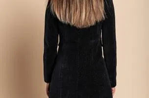 Cappotto elegante Nusca, nero
