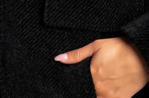 Cappotto elegante Nusca, nero
