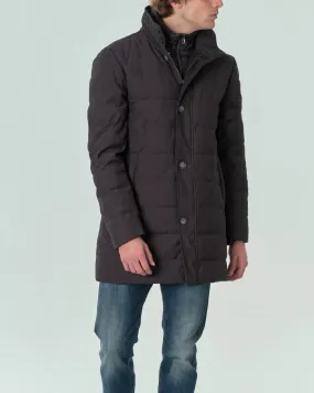 Cappotto grigio antracite con davantino staccabile