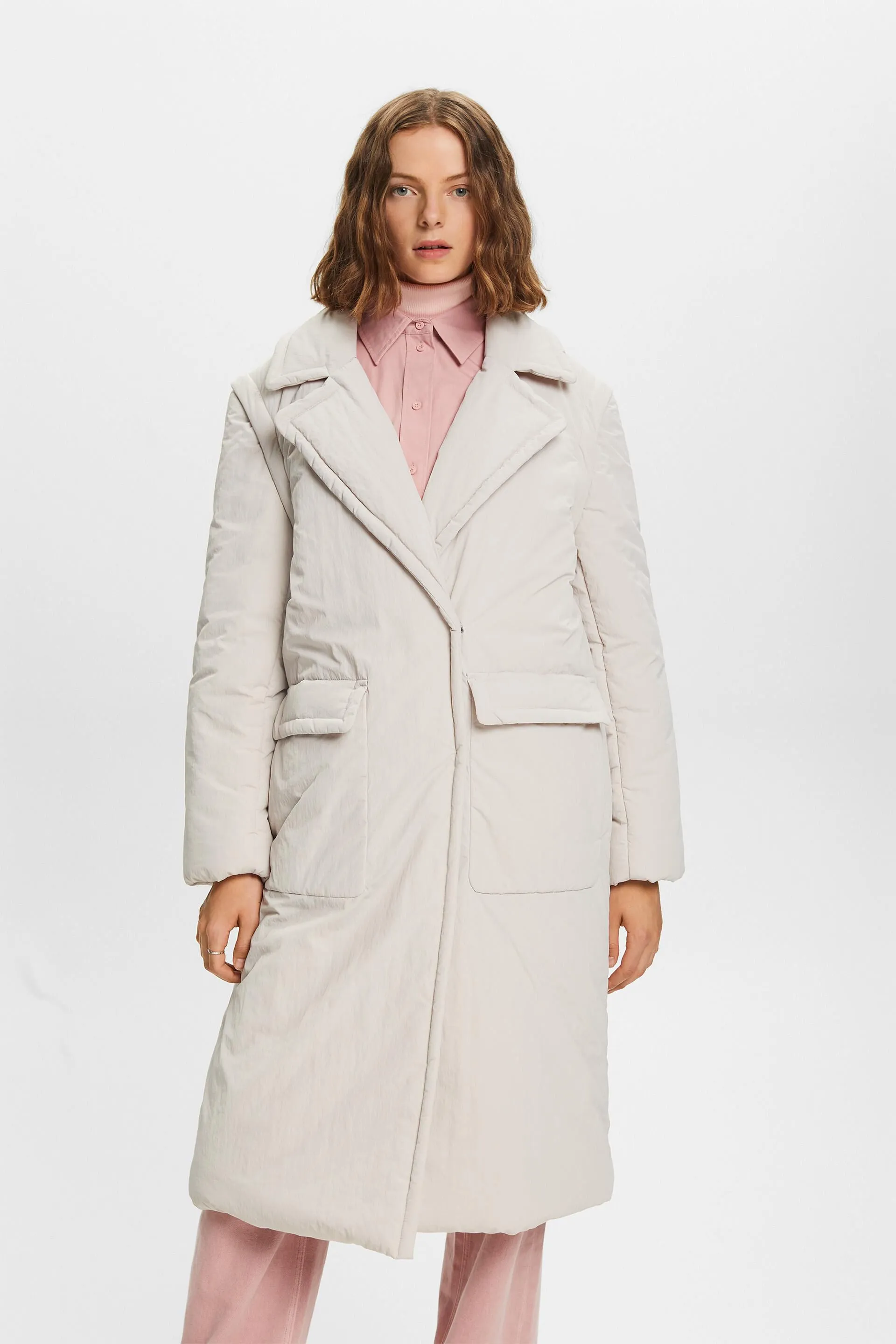 Cappotto imbottito 2 in 1 con maniche rimovibili