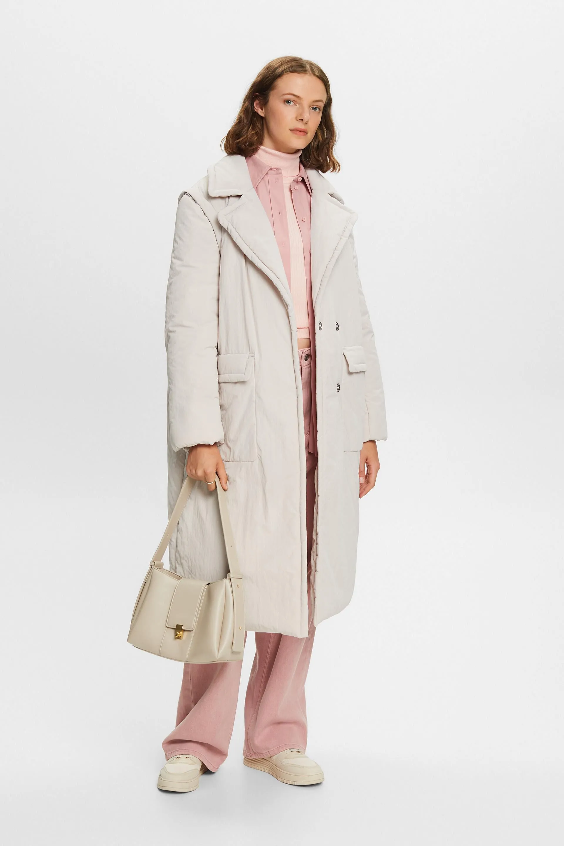 Cappotto imbottito 2 in 1 con maniche rimovibili
