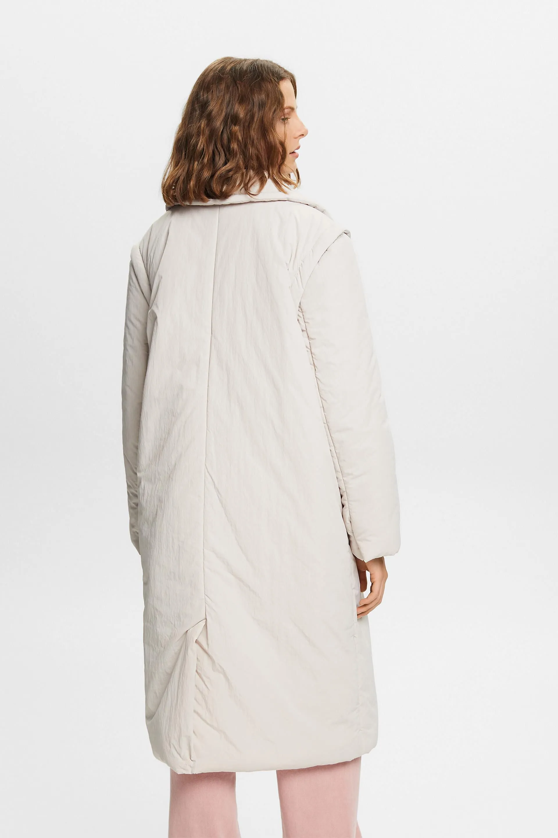 Cappotto imbottito 2 in 1 con maniche rimovibili