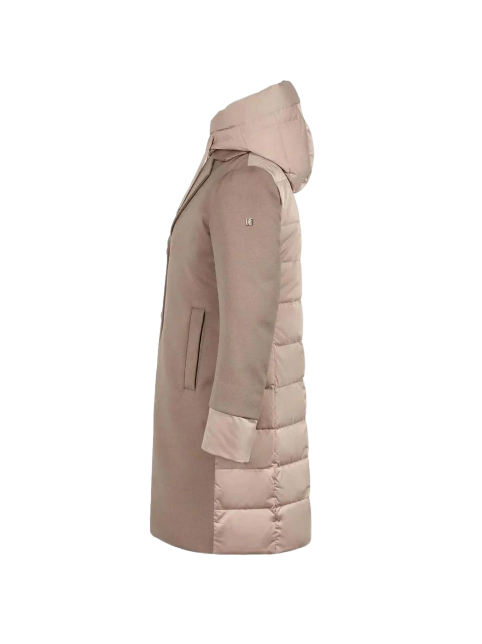 CAPPOTTO IMBOTTITO BI-MATERIALET