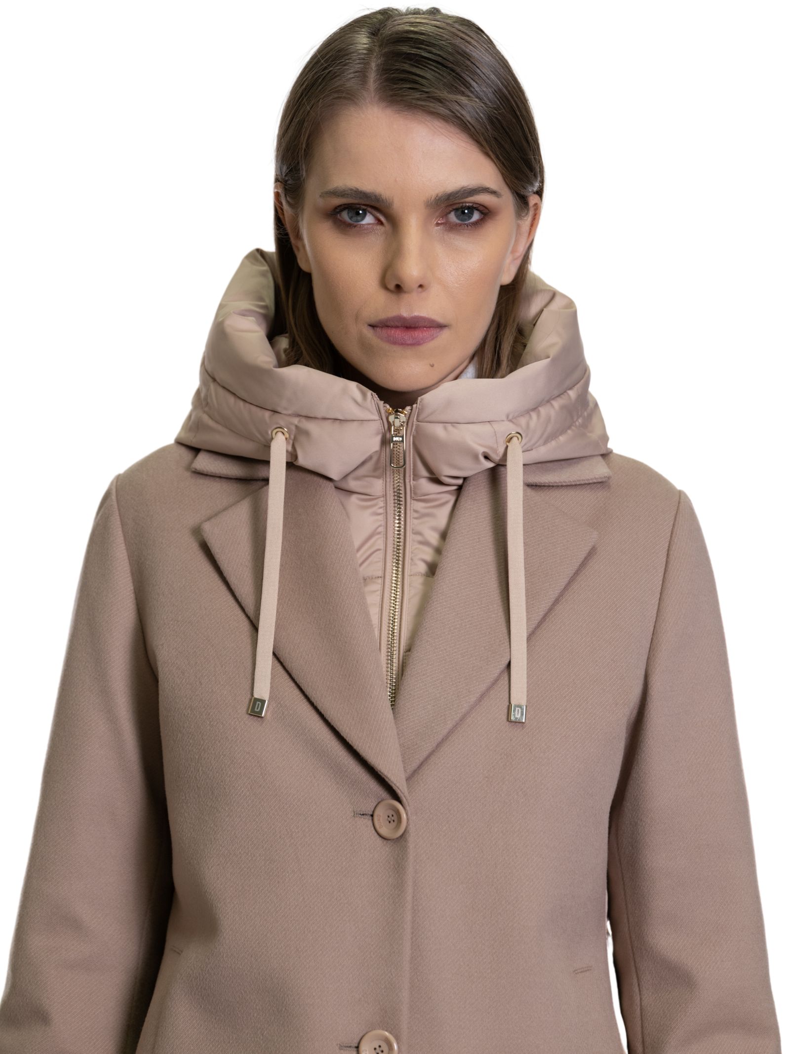 CAPPOTTO IMBOTTITO BI-MATERIALET
