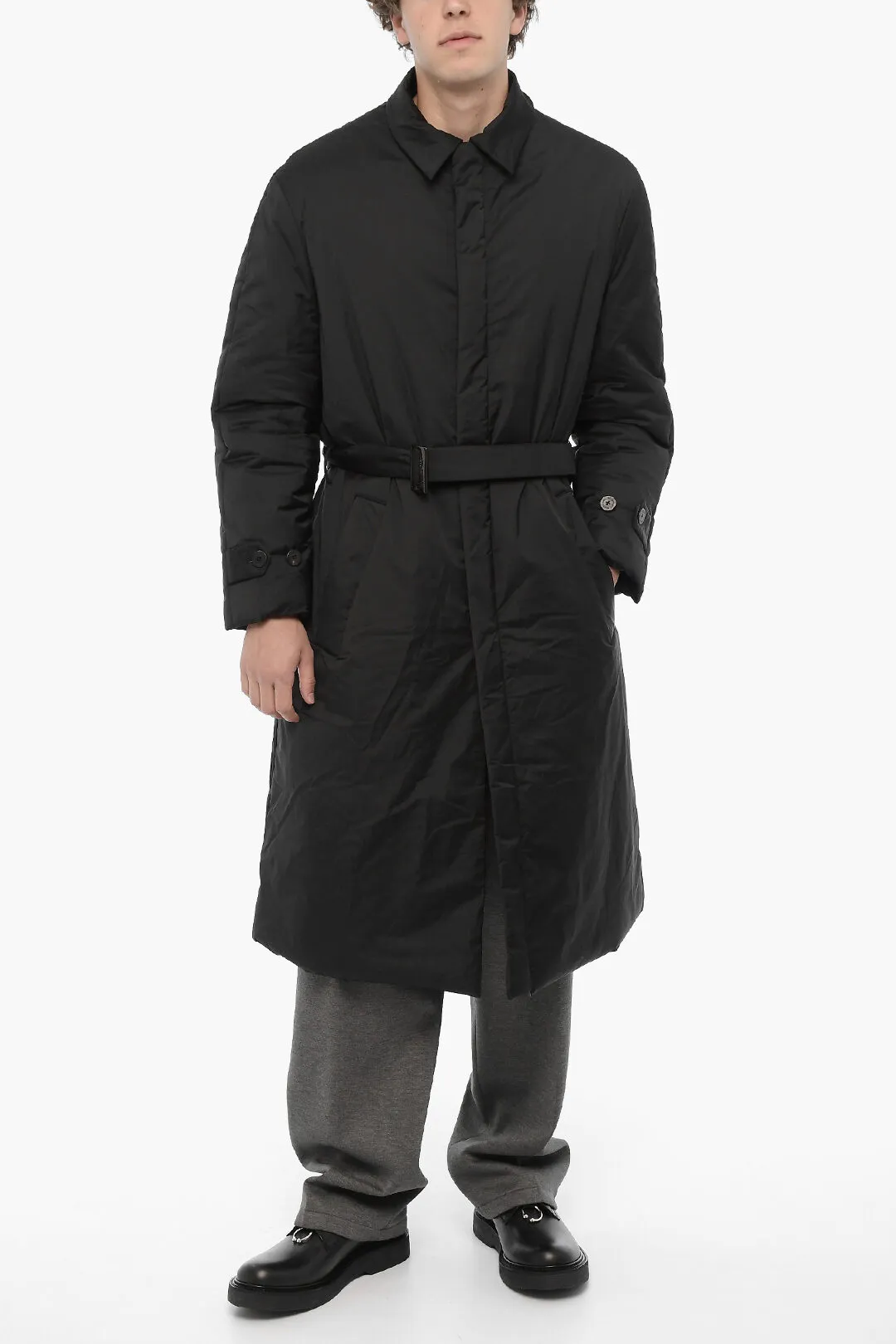 Cappotto Imbottito con Cintura