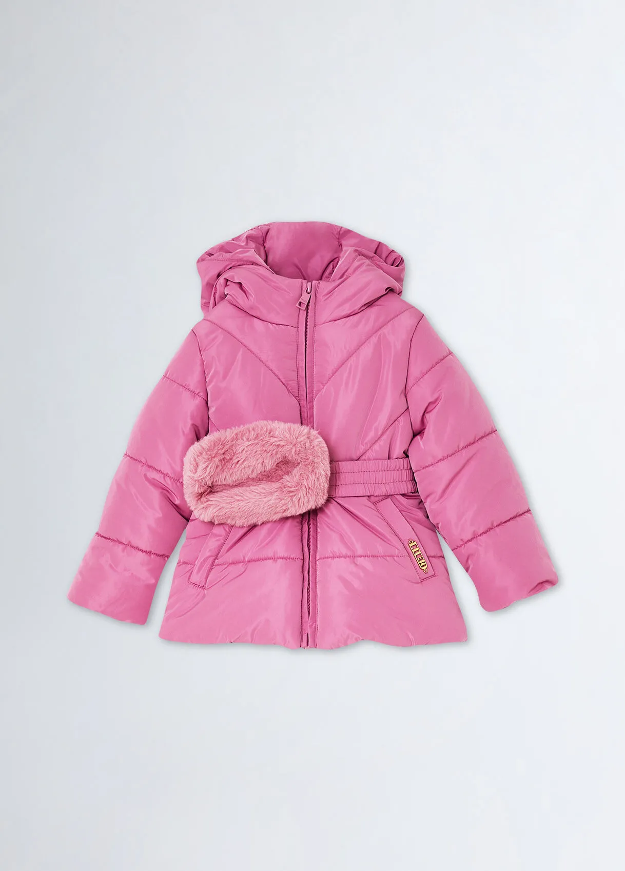Cappotto imbottito con marsupio