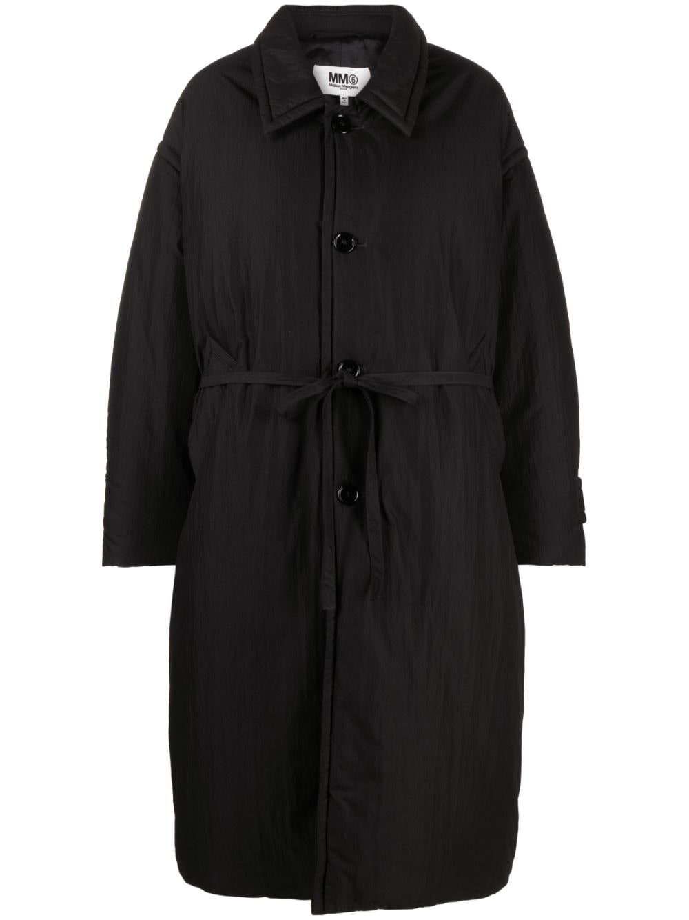Cappotto imbottito oversize in nero - donna