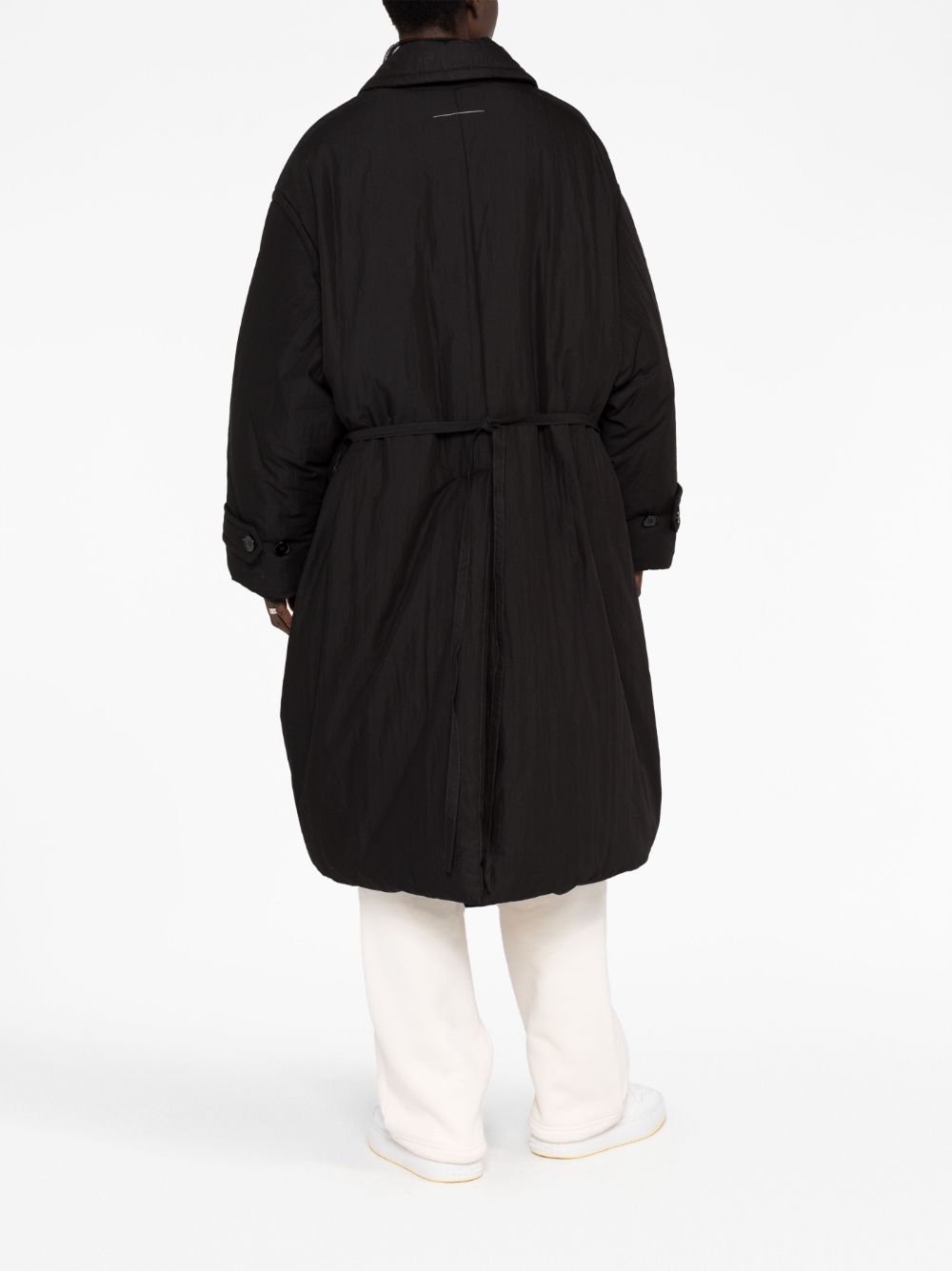 Cappotto imbottito oversize in nero - donna