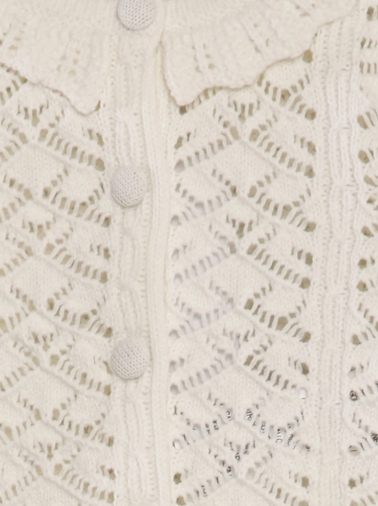 Cardigan all'uncinetto - BIANCO