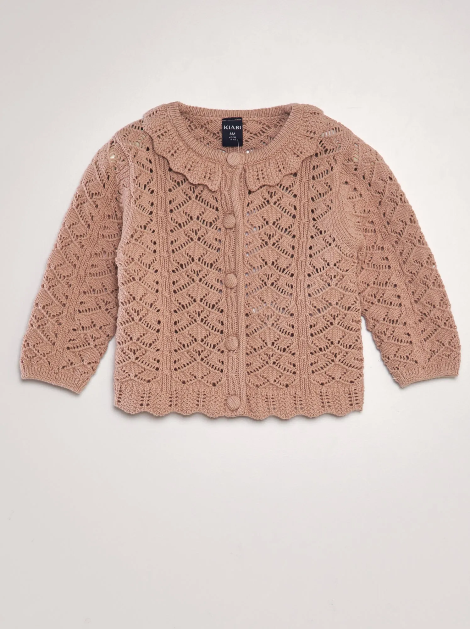 Cardigan all'uncinetto - ROSA