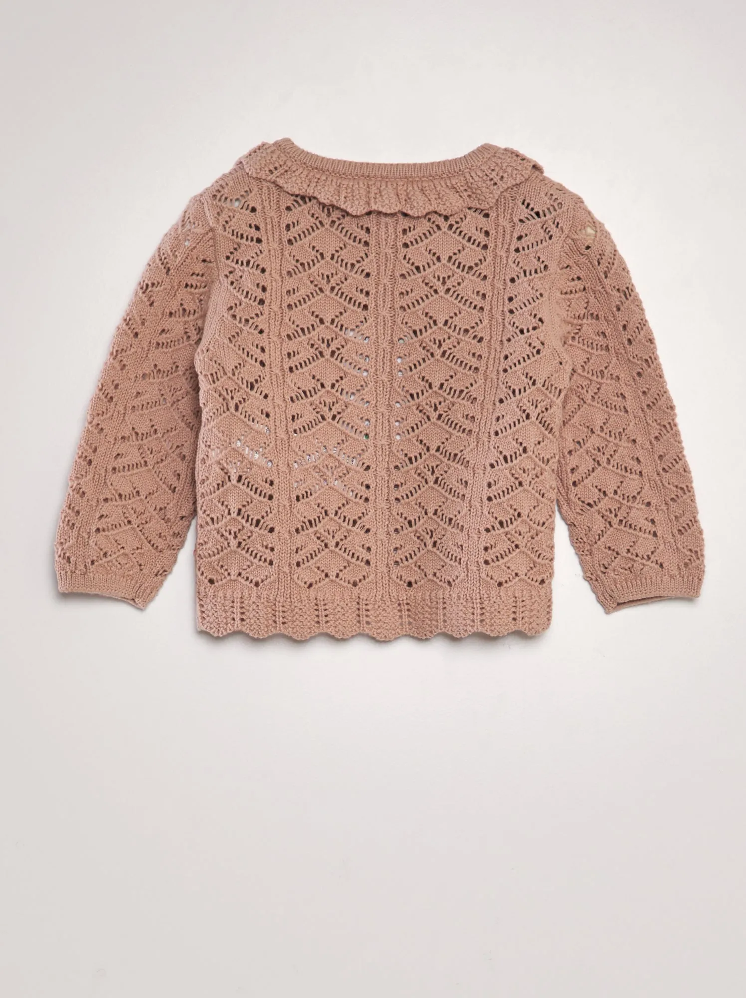 Cardigan all'uncinetto - ROSA