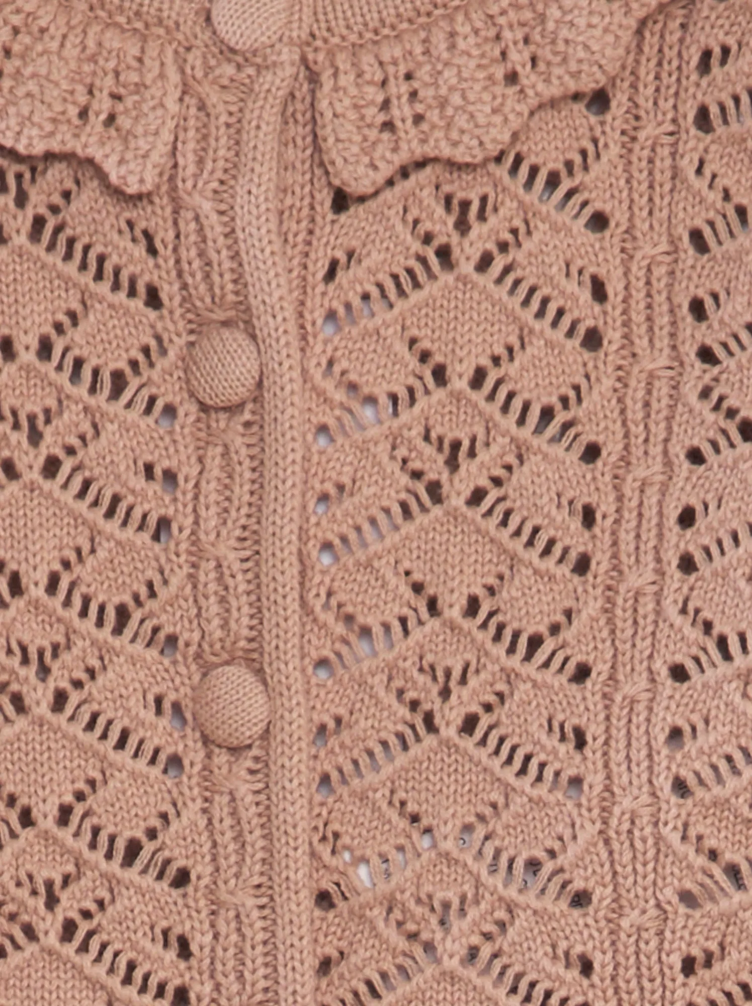 Cardigan all'uncinetto - ROSA