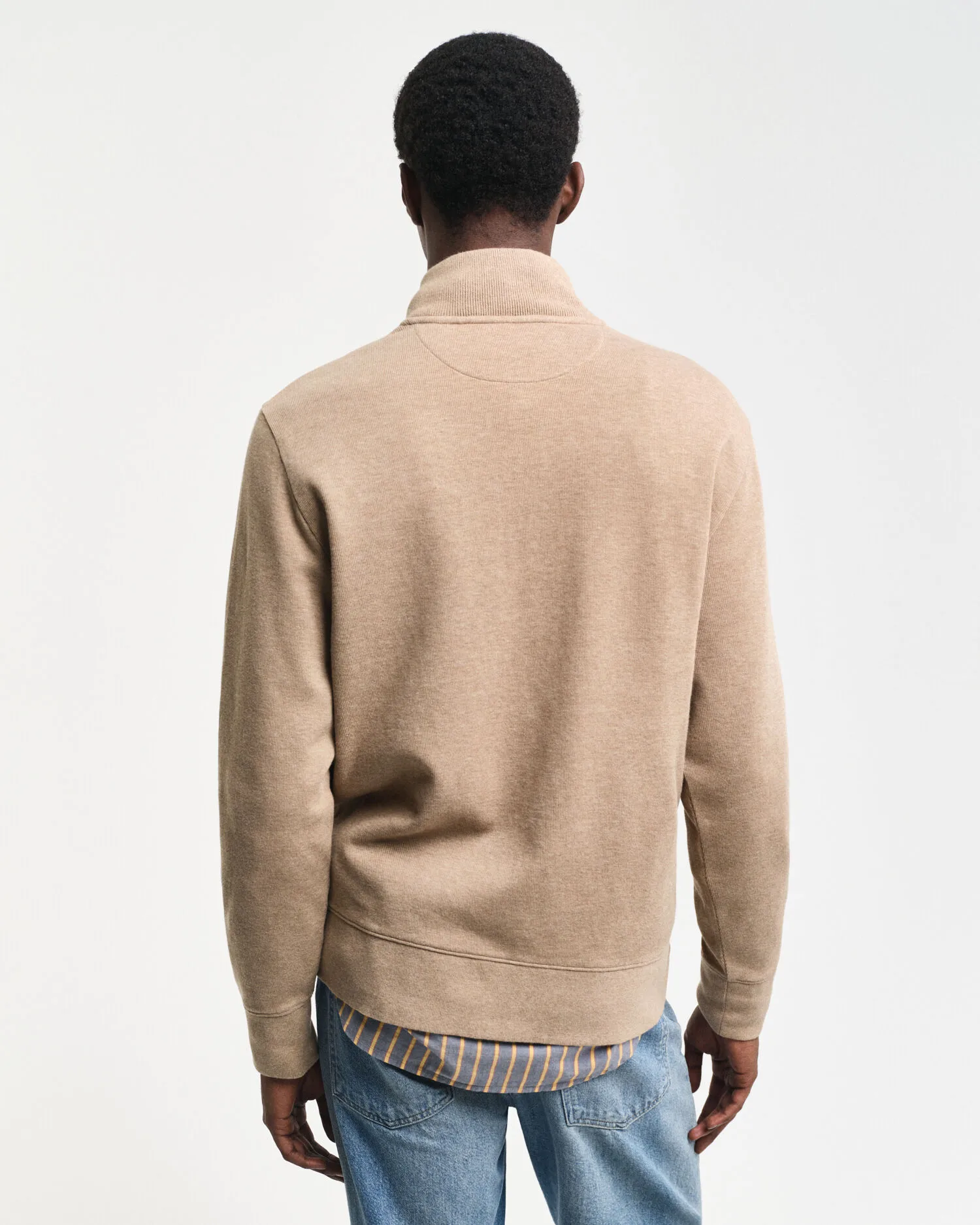 Cardigan con zip Sacker Rib    