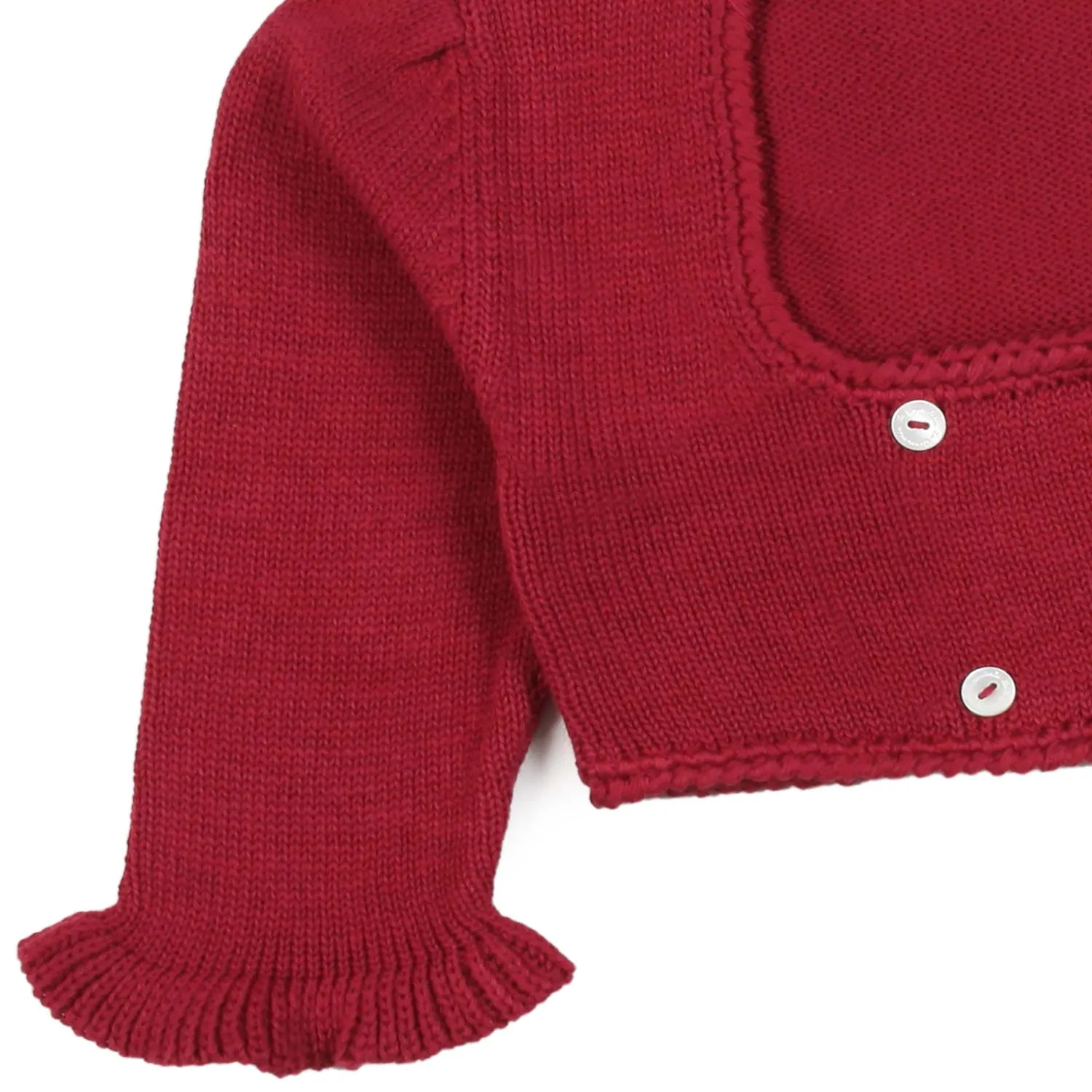 Cardigan Scaldacuore Rosso Cardinale Bimba