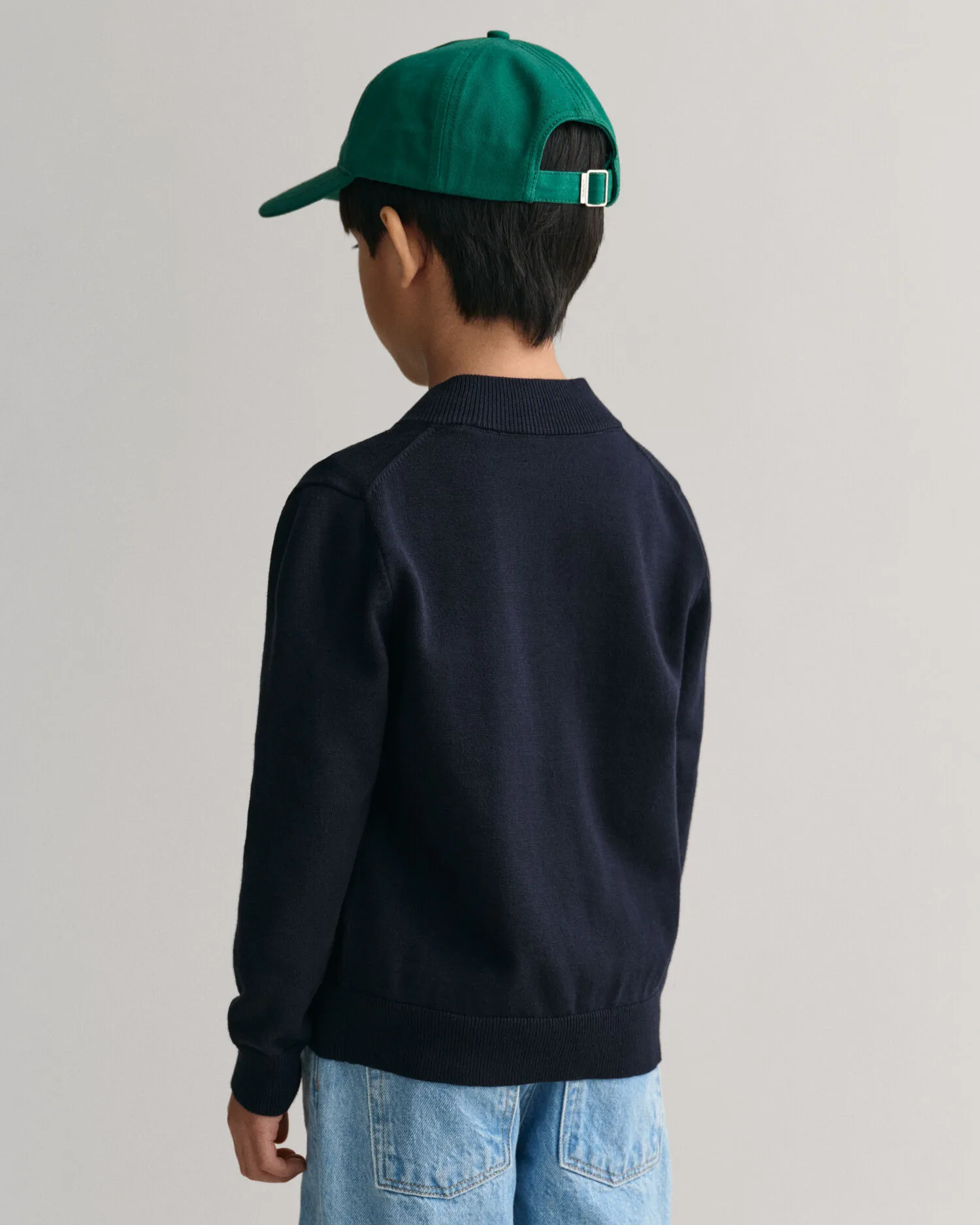 Cardigan Shield in cotone con zip Kids    