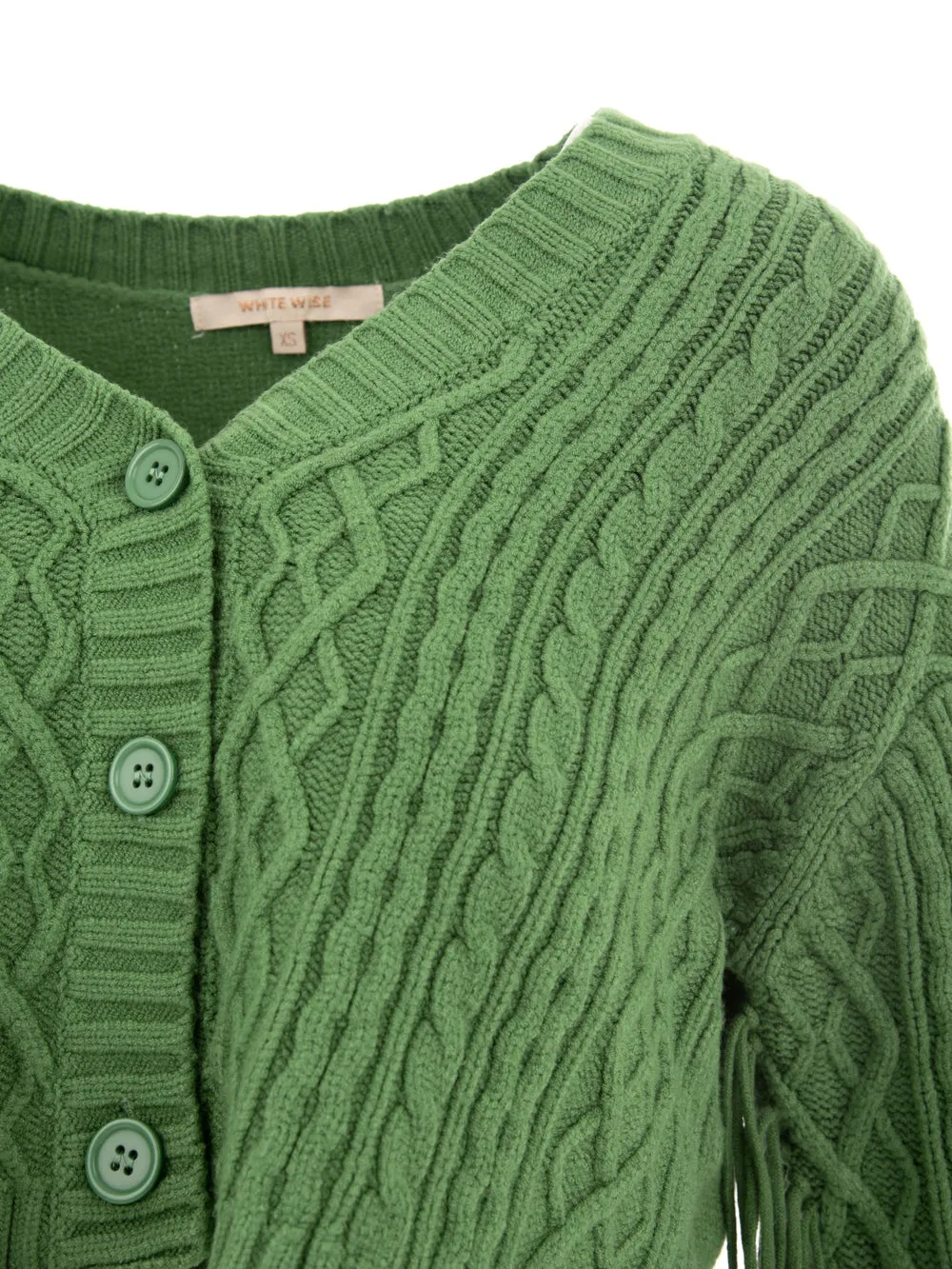 Cardigan WHITE WISE Donna WW1M437 Verde