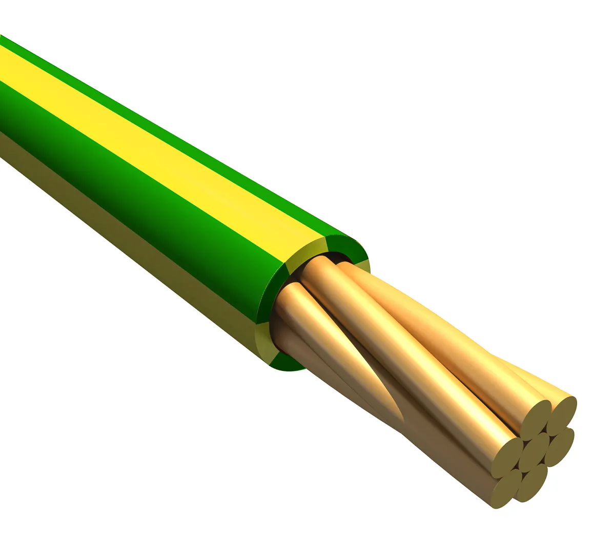 Cavo di collegamento apparecchiature Alpha Wire, 0,2 mm², 24 AWG, 600 V, 30m, Verde-Giallo, UL11028