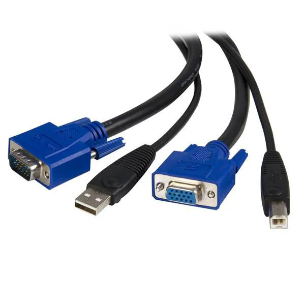 Cavo KVM Startech, A: USB A; VGA, B: USB B; VGA, L. 4.6m