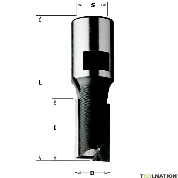 CMT 170.100.11 10 mm Fresa per scanalature con attacco filettato femmina M12 destro