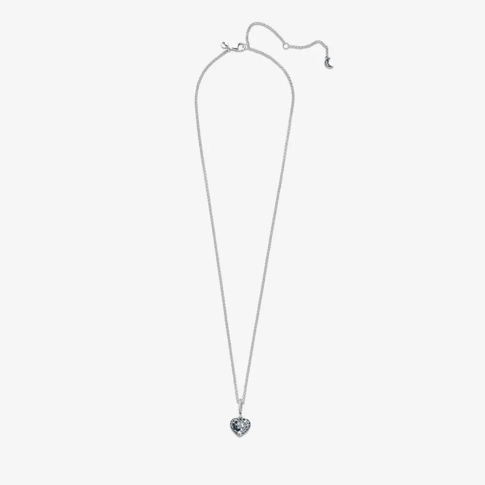 Collana con Cuore, Stelle e Luna Blu scintillanti - 399232C01