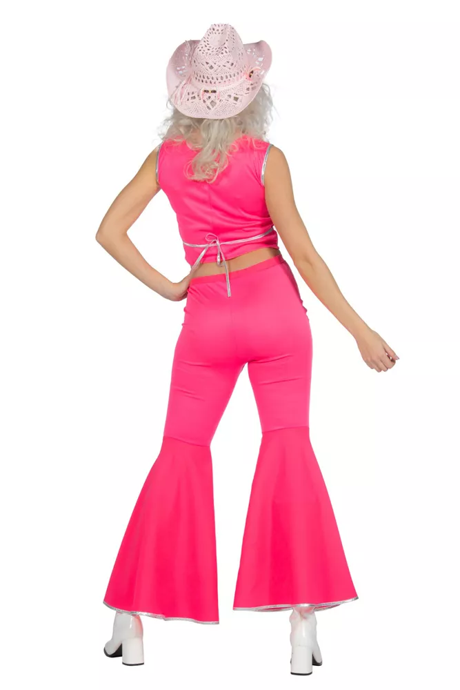 Costume da bambina western per donna rosa