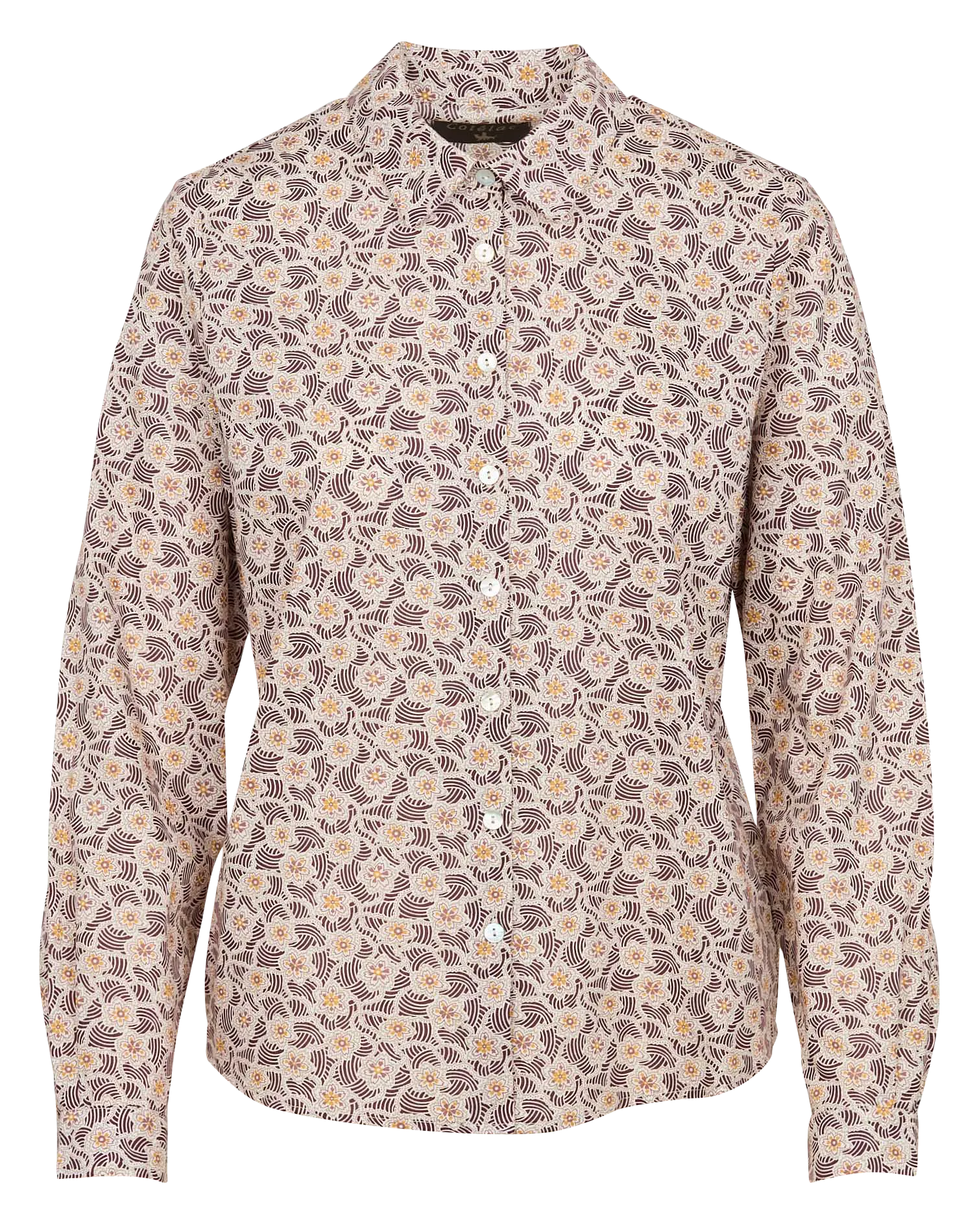  COTELAC   Camicia colletto classico in lino e cotone | Rosso