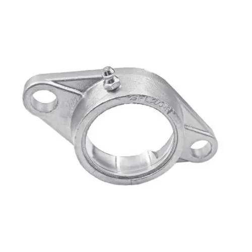 Cuscinetto flangiato Beco, 2 fori di montaggio, Ø int 52mm, in Acciaio inossidabile