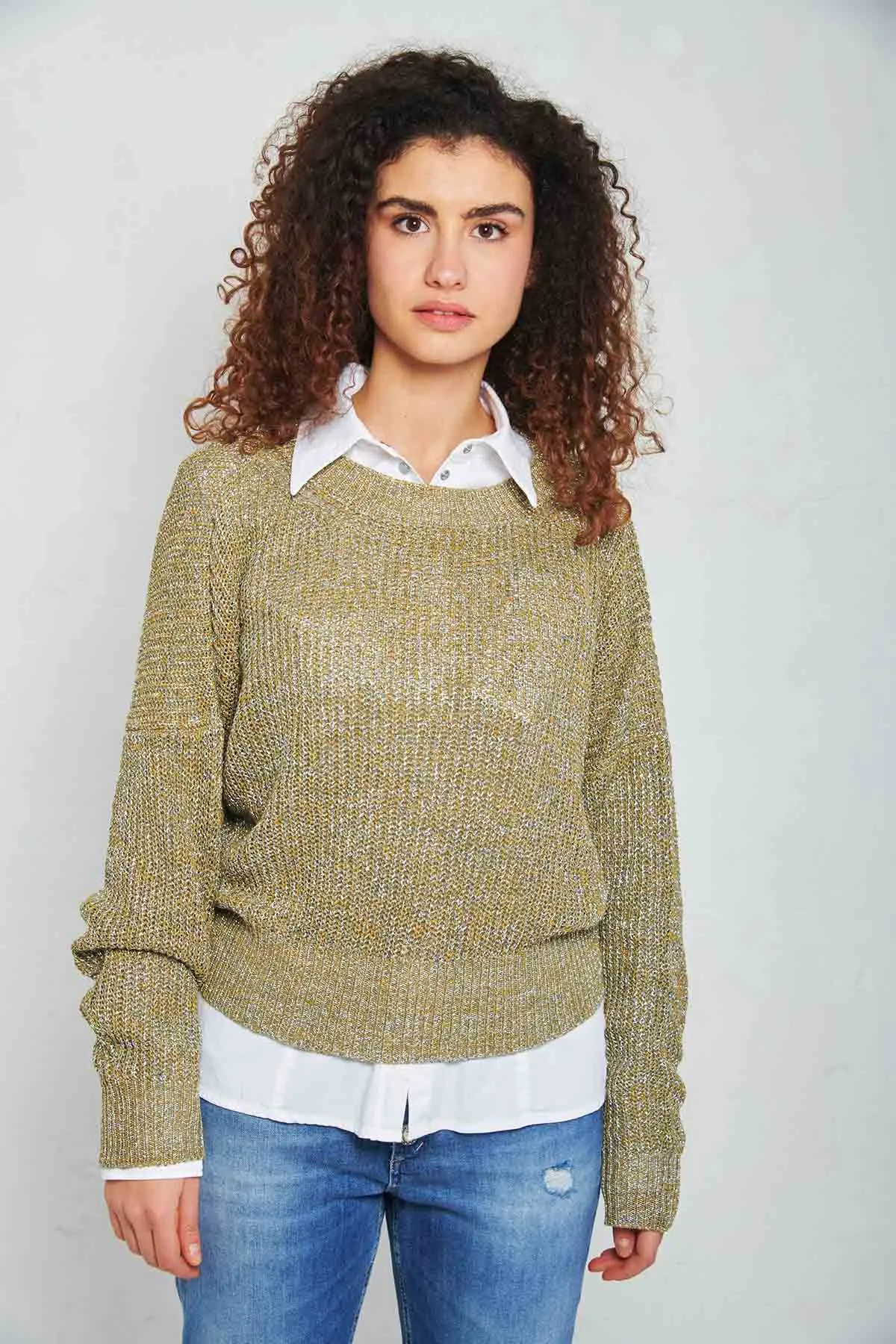 DONDUP Camicia texana in cotone stretch