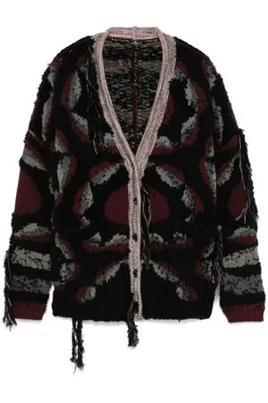 ETRO Abbigliamento,Maglieria Cardigan in misto lana nero 