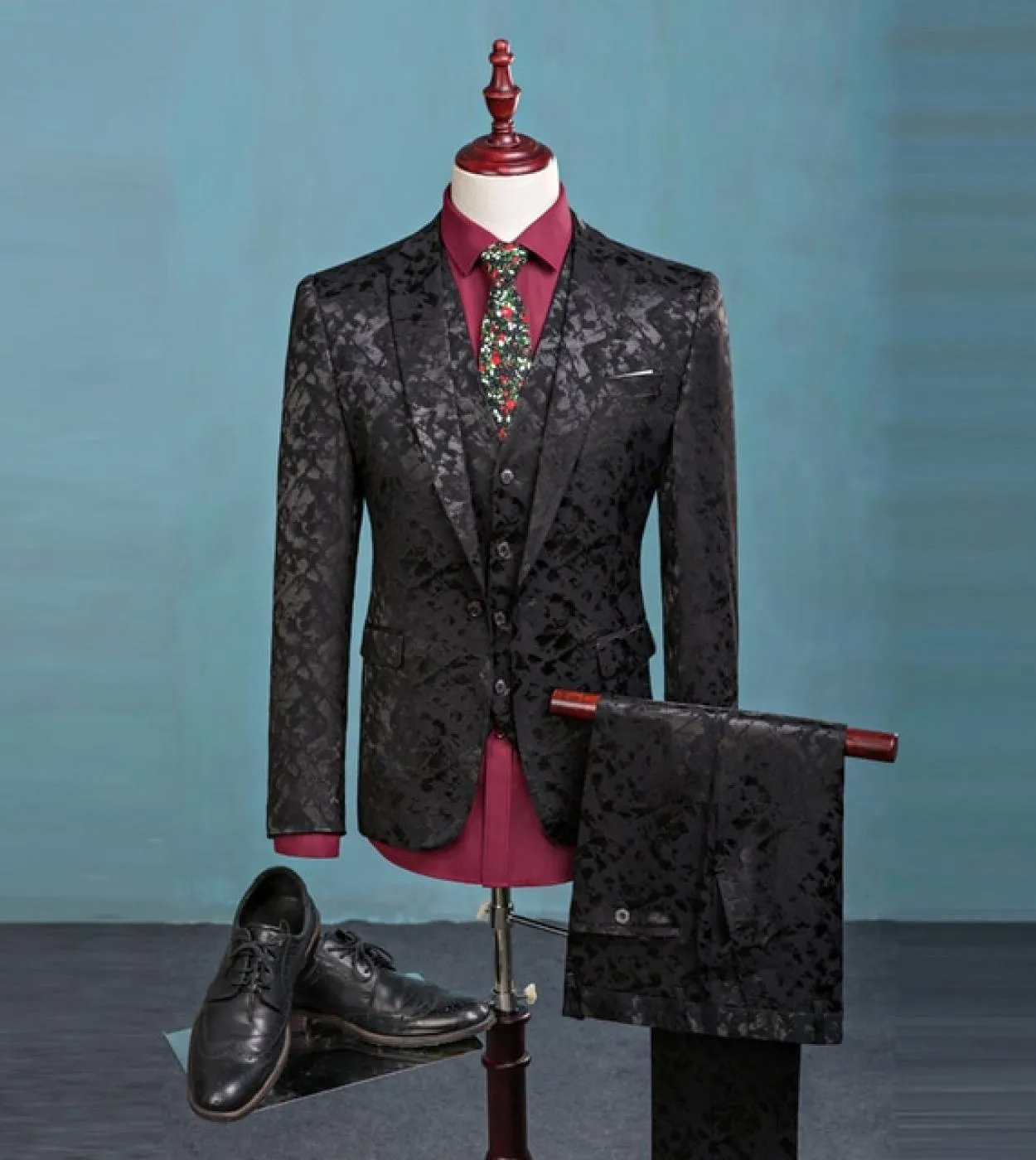 Fashion Boutique Uomo Abiti da lavoro per il tempo libero Pantaloni Gilet  Abito da uomo a fiori Blazer Giacca Cappotto Gilet P