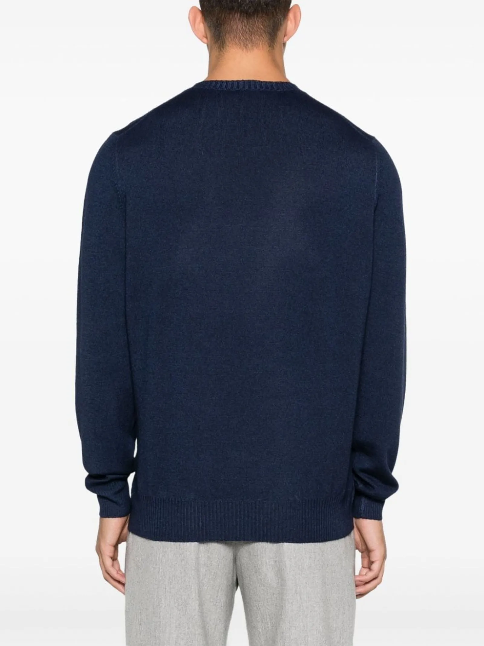 FAY Abbigliamento,Maglieria Maglione in lana vergine blu 
