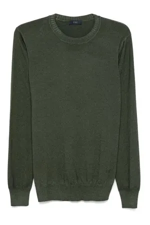 FAY Abbigliamento,Maglieria Maglione in lana vergine verde 