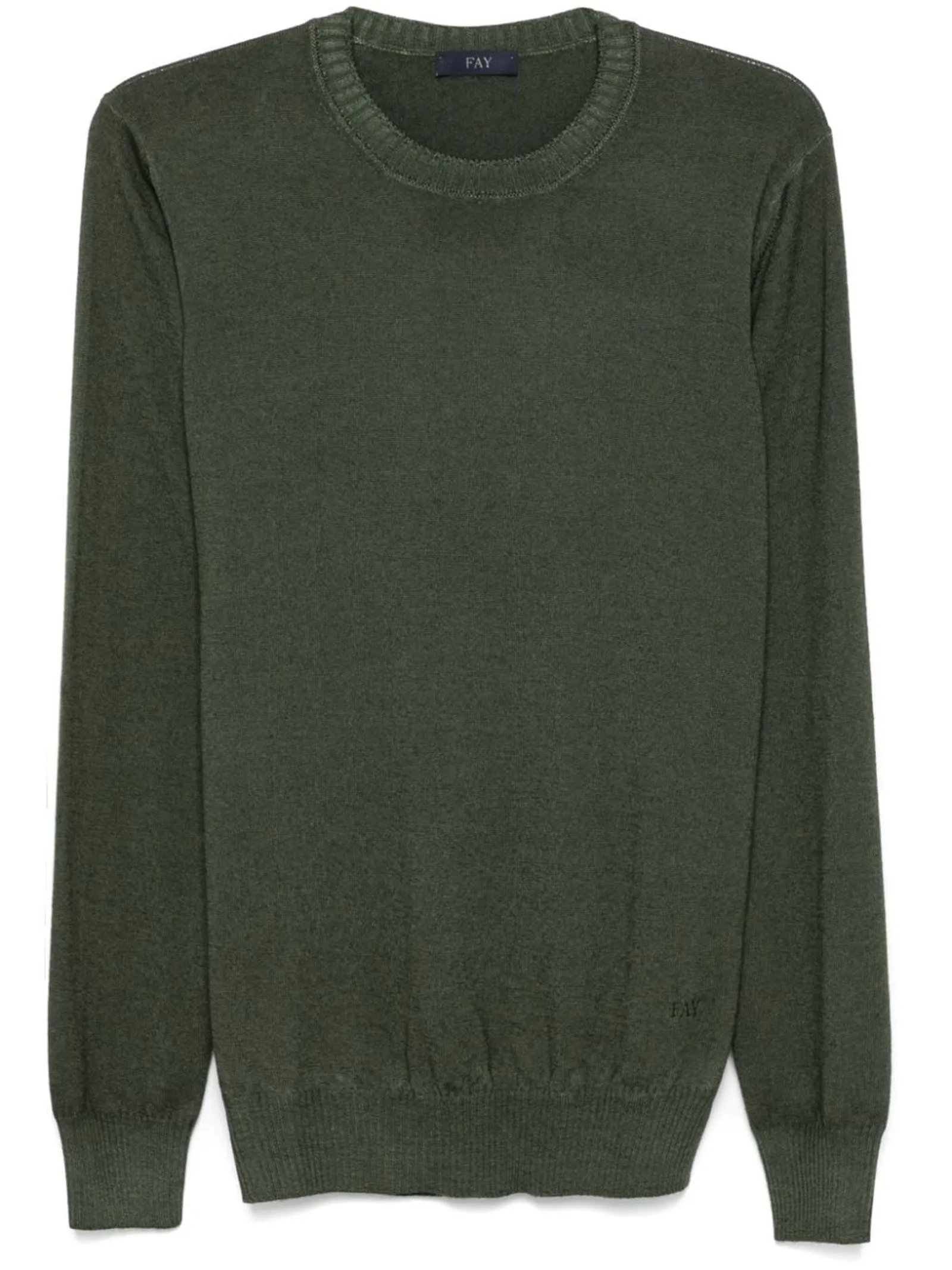 FAY Abbigliamento,Maglieria Maglione in lana vergine verde 