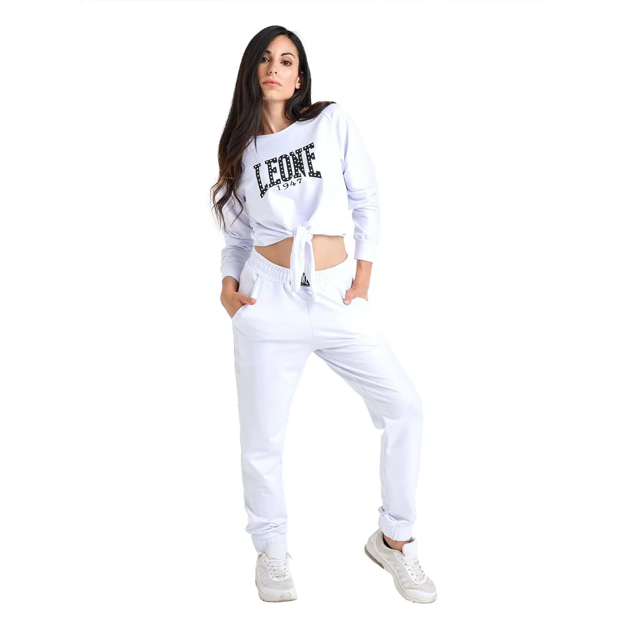 Felpa annodata girocollo da donna Luxury