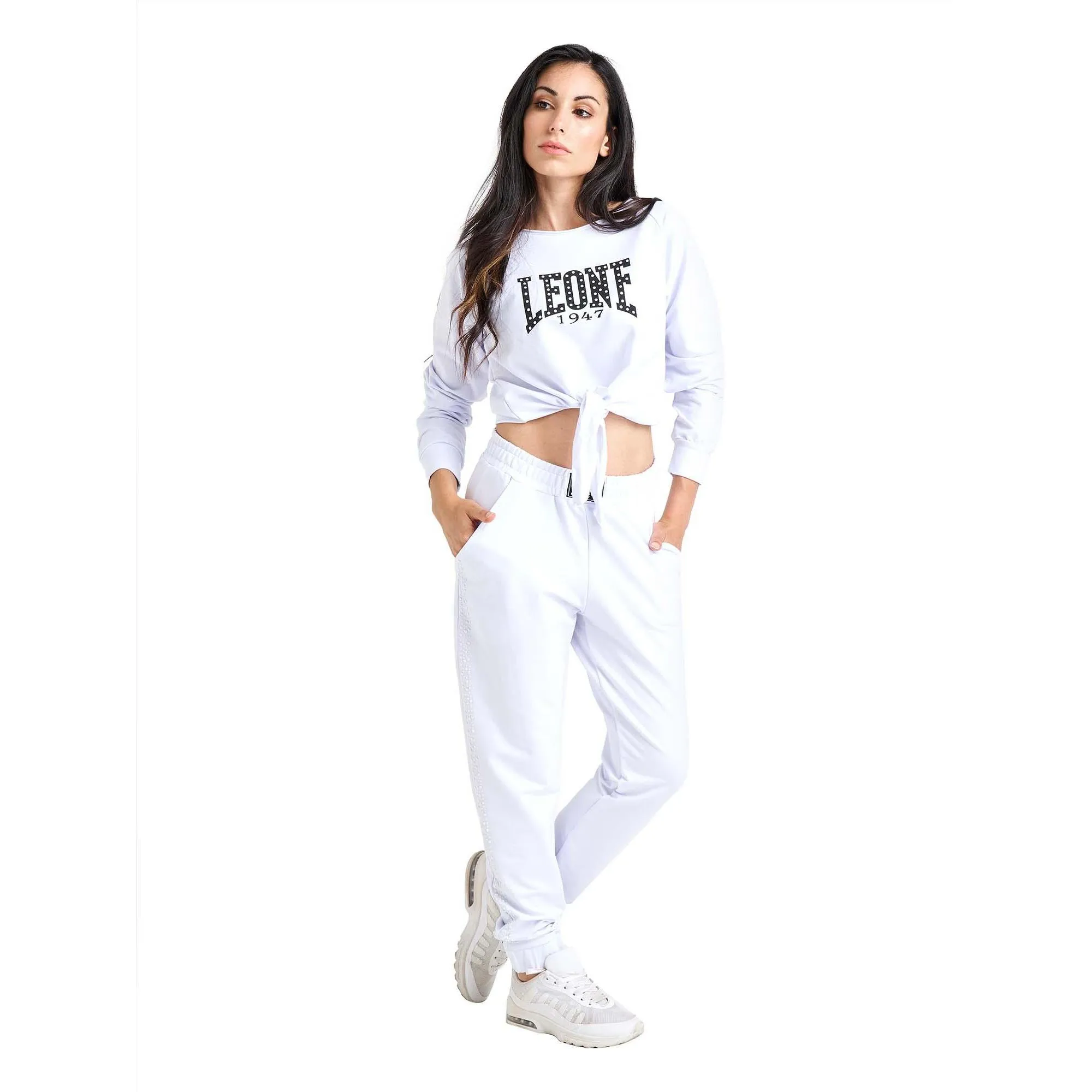 Felpa annodata girocollo da donna Luxury