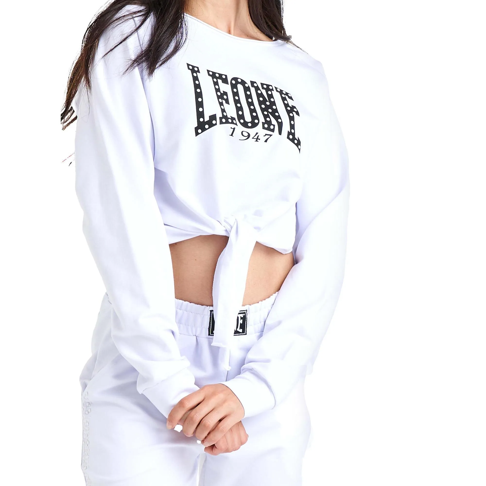 Felpa annodata girocollo da donna Luxury