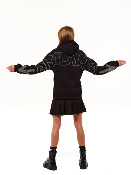 Felpa Donna DISCLAIMER 50915 Nero