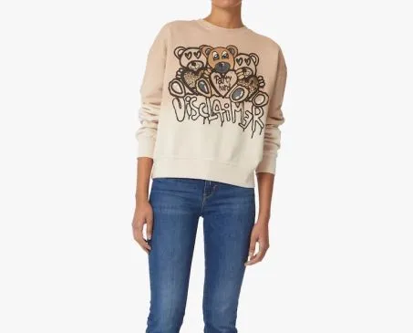 Felpa Donna Disclaimer 53221 Beige