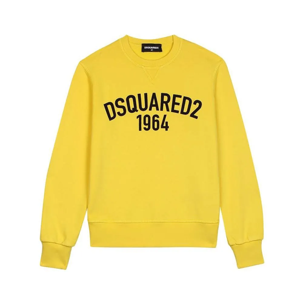  FELPA DSQUARED. GIALLO 