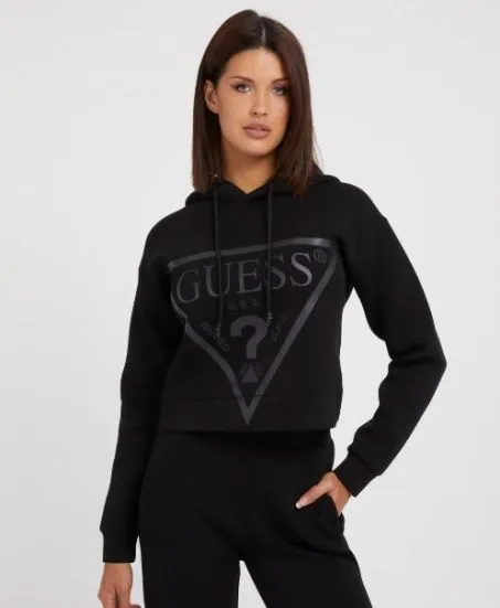 Felpa Guess V2YQ08K7UW2 JBLK Nero
