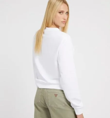 Felpa Guess W3YQ01KB683 G011 Bianco