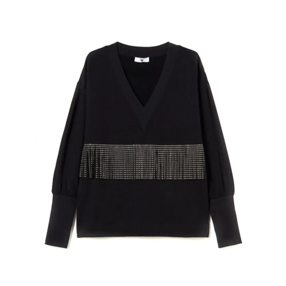 Felpa Twinset Donna Frange Con Borchie