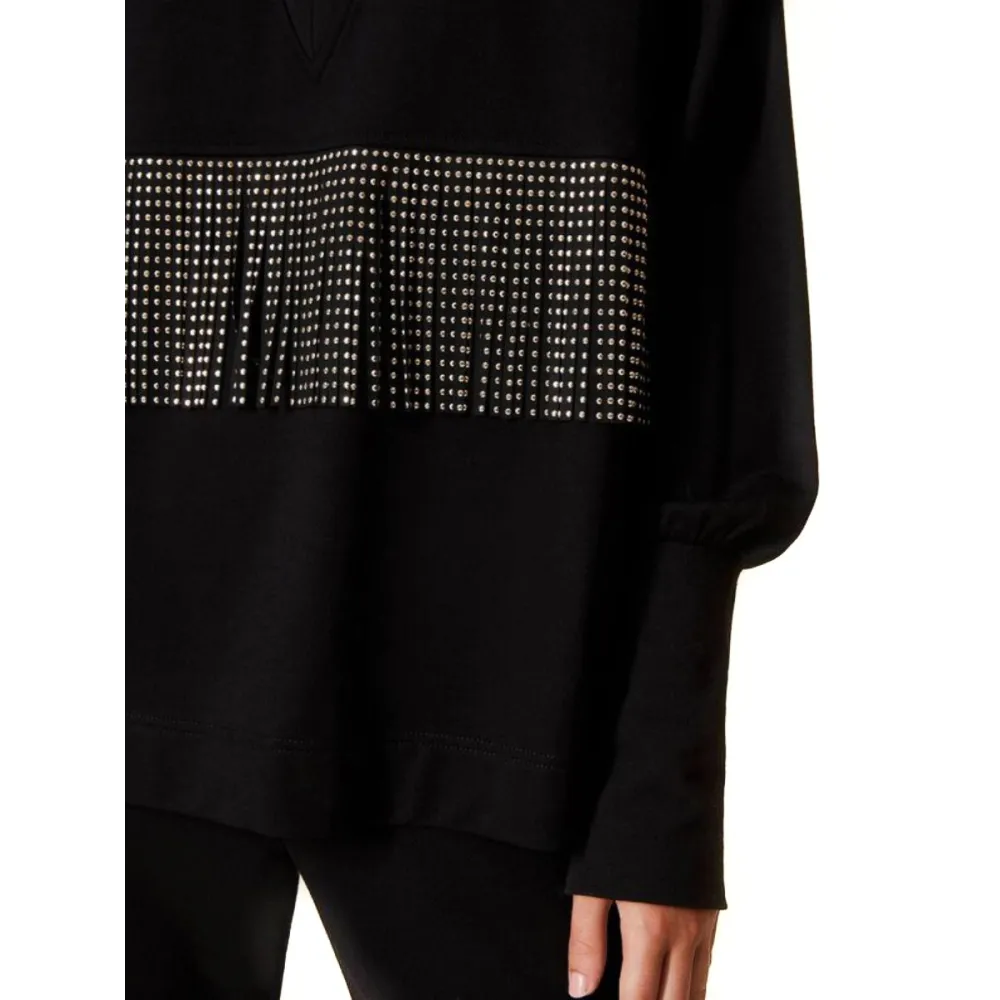 Felpa Twinset Donna Frange Con Borchie