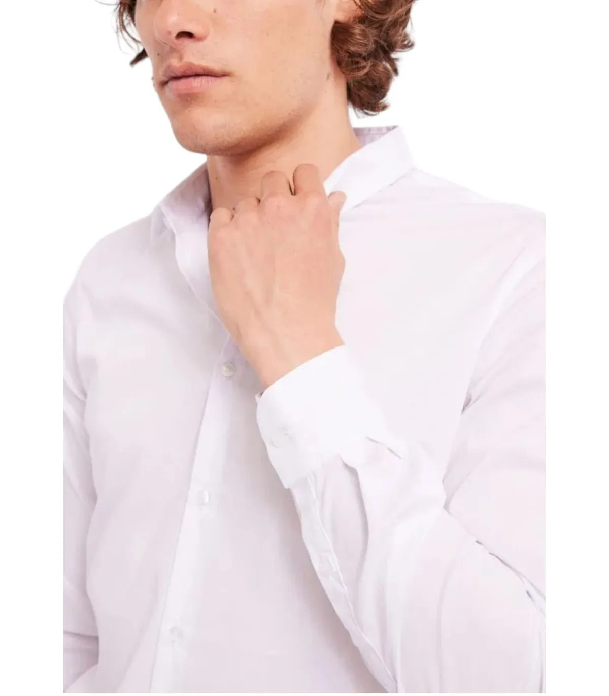 Gaudi Uomo Camicia Manica lunga Collo Italiano Slim
